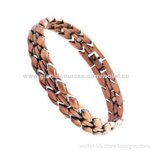 Power Gold-plated Bijoux Pas Cher Metal Bracelet for Men, Improve Blood Circulation and Immunity